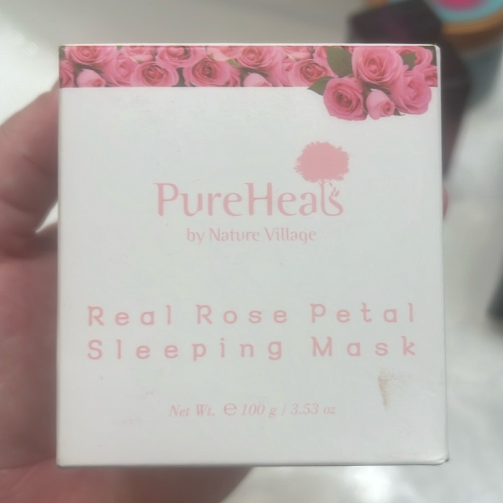 Pure heals rose petal sleeping mask new in box